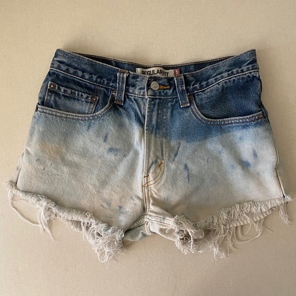 Levi's Pants - Levi’s hand dye high rise cut off denim shorts